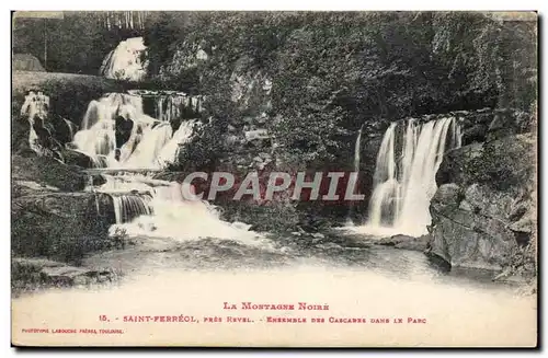 Cartes postales Saint Ferreol pres Revel Ensemble des cascades dans le parc