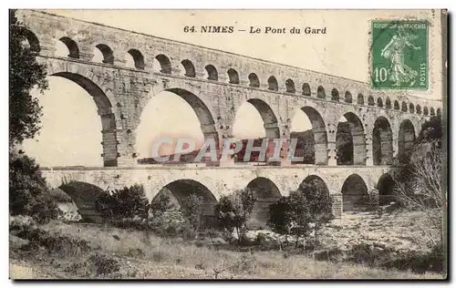 Cartes postales Nimes Le pont du Gard