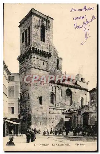 Cartes postales Nimes La cathedrale