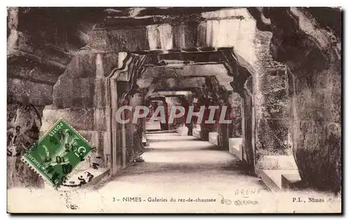 Cartes postales Nimes Galeries du rez de chaussee