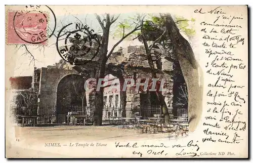 Cartes postales Nimes Le temple de diane