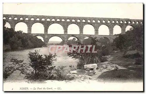 Cartes postales Nimes Le pont du Gard