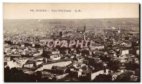 Cartes postales Nimes Vue generale