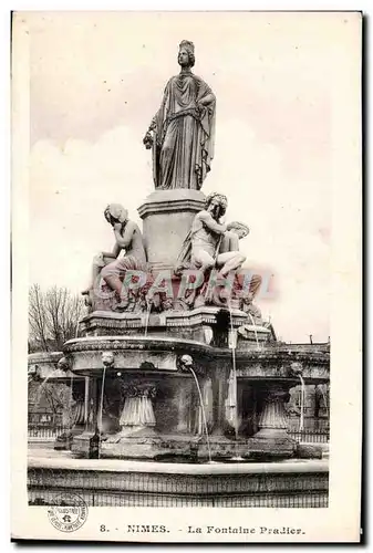 Ansichtskarte AK Nimes La fontaine Pradier