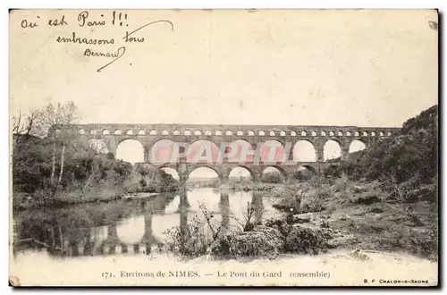 Cartes postales Nimes Le pont du Gard