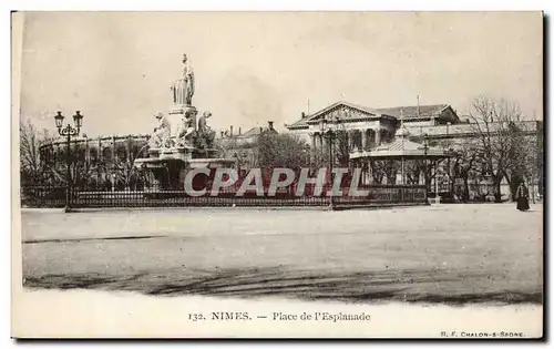 Cartes postales Nimes Place de l'esplanade