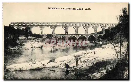 Cartes postales Nimes Le pont du Gard