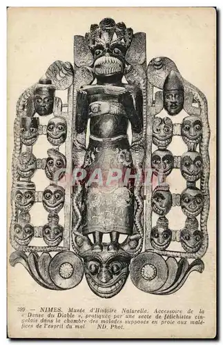 Cartes postales Nimes Musee d&#39histoire naturelle Accessoire de la danse du diable