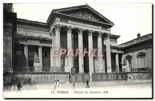 Ansichtskarte AK Nimes Palais de justice