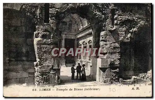 Cartes postales Nimes Temple de Diane (exterieur)