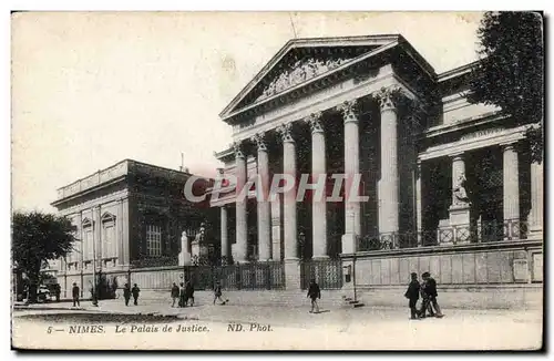 Ansichtskarte AK Nimes Le palais de justice