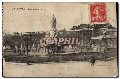 Cartes postales Nimes L&#39esplanade