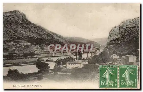 Cartes postales La ville d&#39Anduze