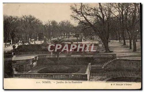 Cartes postales Nimes Jardin de la Fontaine