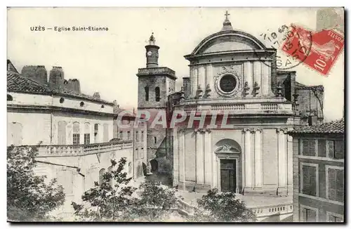 Cartes postales Uzes Eglise Saint Etienne