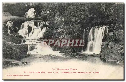 Cartes postales Saint Ferreol pres Revel Ensemble des cascades dans le parc