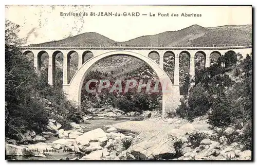 Cartes postales Environs de St Jean du Gard Le pont des Abarines