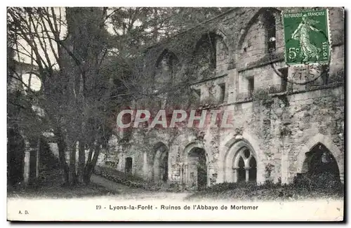 Ansichtskarte AK Lyons la Foret Ruines de l&#39abbaye de Mortemer