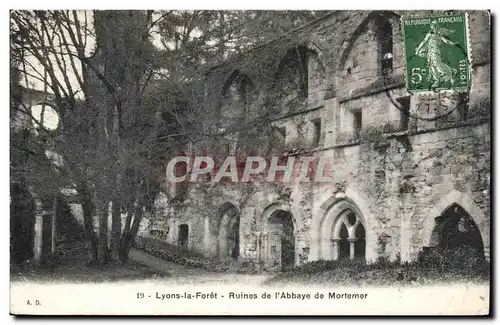 Cartes postales Lyons la Foret Ruines de l&#39abbaye de Mortemer