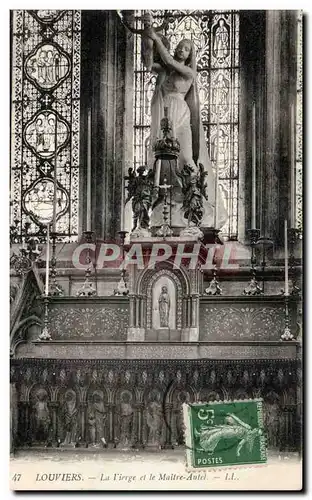 Cartes postales Louviers La vierge et le Maitre Autel