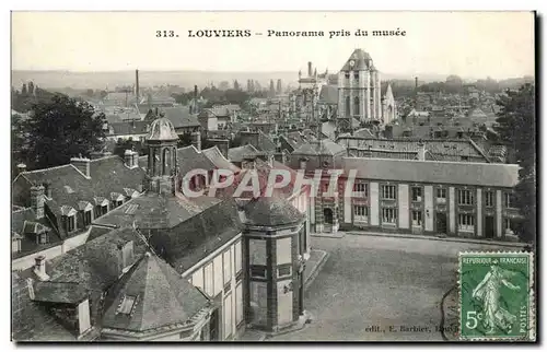 Ansichtskarte AK Louviers Panorama pris du musee