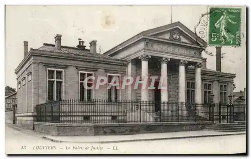 Ansichtskarte AK Louviers Le Palais de justice