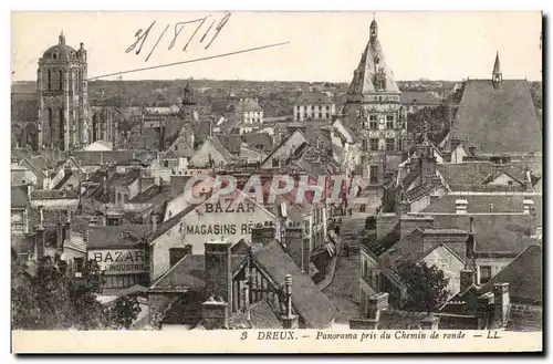 Cartes postales Dreux Panorama pris du chemin de ronde