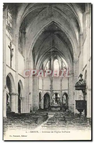 Cartes postales Dreux Interieur de l&#39eglise Saint Pierre