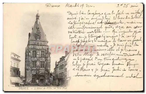 Cartes postales Dreux L&#39hotel de ville