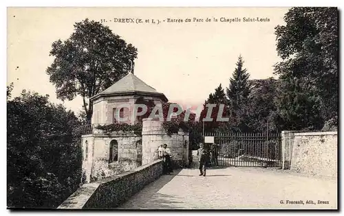 Ansichtskarte AK Dreux entree du parc de la chapelle Saint Louis