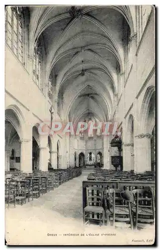 Cartes postales Dreux Interieur de l&#39eglise St Pierre