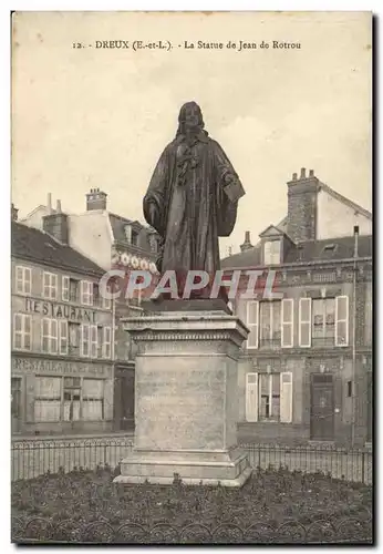 Ansichtskarte AK Dreux la statue de Jean de Rotrou