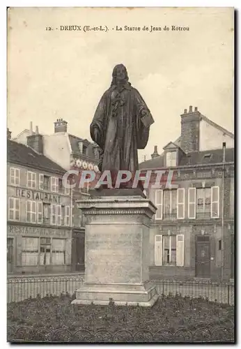 Cartes postales Dreux la statue de Jean de Rotrou