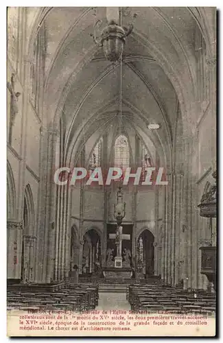 Cartes postales Dreux Interieur de l&#39eglise St Pierre