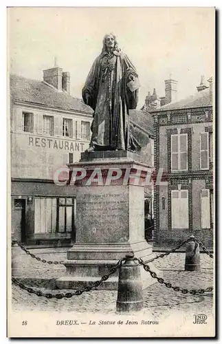Cartes postales Dreux La statue de Jean Rotrou