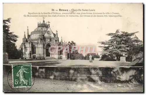 Cartes postales Dreux Chapelle Saint louis