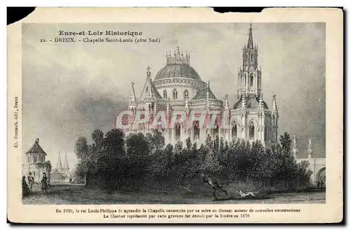 Cartes postales Dreux Chapelle Saint louis