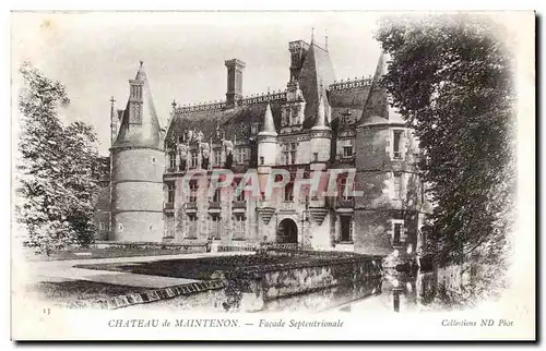 Cartes postales Chateau de Maintenon Facade septentrionale