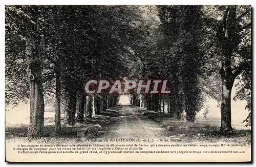 Cartes postales Maintenon Chateau Allee Racine