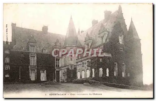 Cartes postales Courtalain Cour interieure du chateau