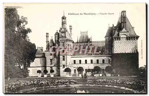 Cartes postales Chateau de Montigny Facade Ouest