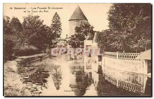 Cartes postales Bonneval Les fosses St Jacques et la tour du roi