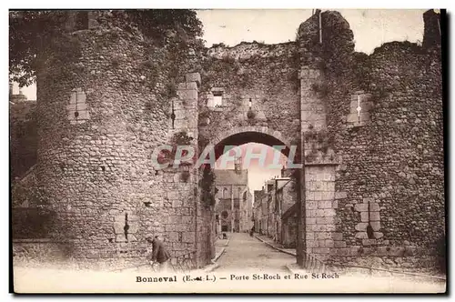 Cartes postales Bonneval Porte St Roch et rue St Roch