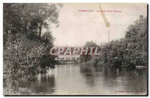 Cartes postales Blainville Le canal de la filature