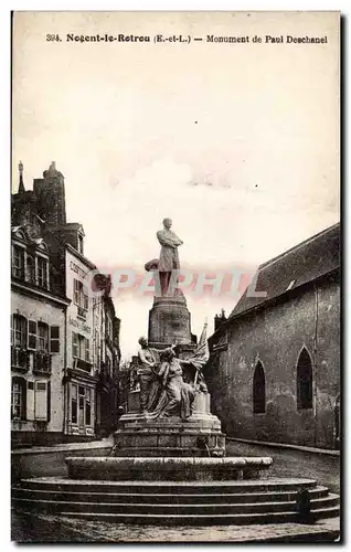 Cartes postales Nogent le Rotrou Monument de paul Deschanel