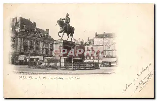 Cartes postales Orleans La place du Martroy