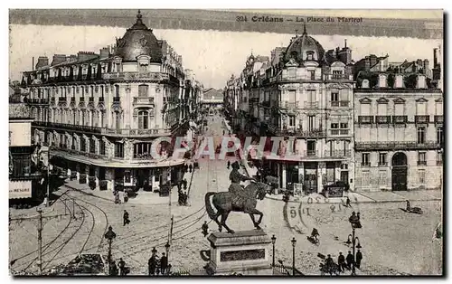 Cartes postales Orleans La place du Martroi