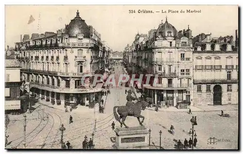 Cartes postales Orleans La place du Martroi