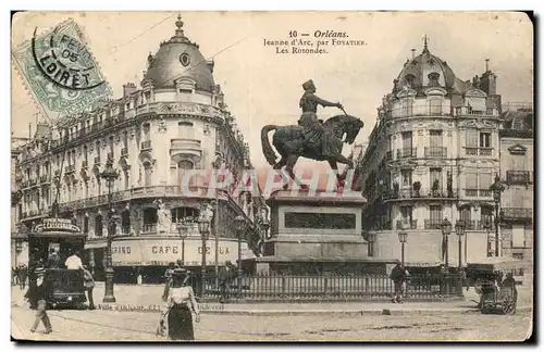 Cartes postales Orleans Jeanne d&#39arc par Foyatier Les rotondes