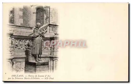 Cartes postales Orleans Statue de Jeanne d&#39arc par la princesse Marie d&#39Orleans